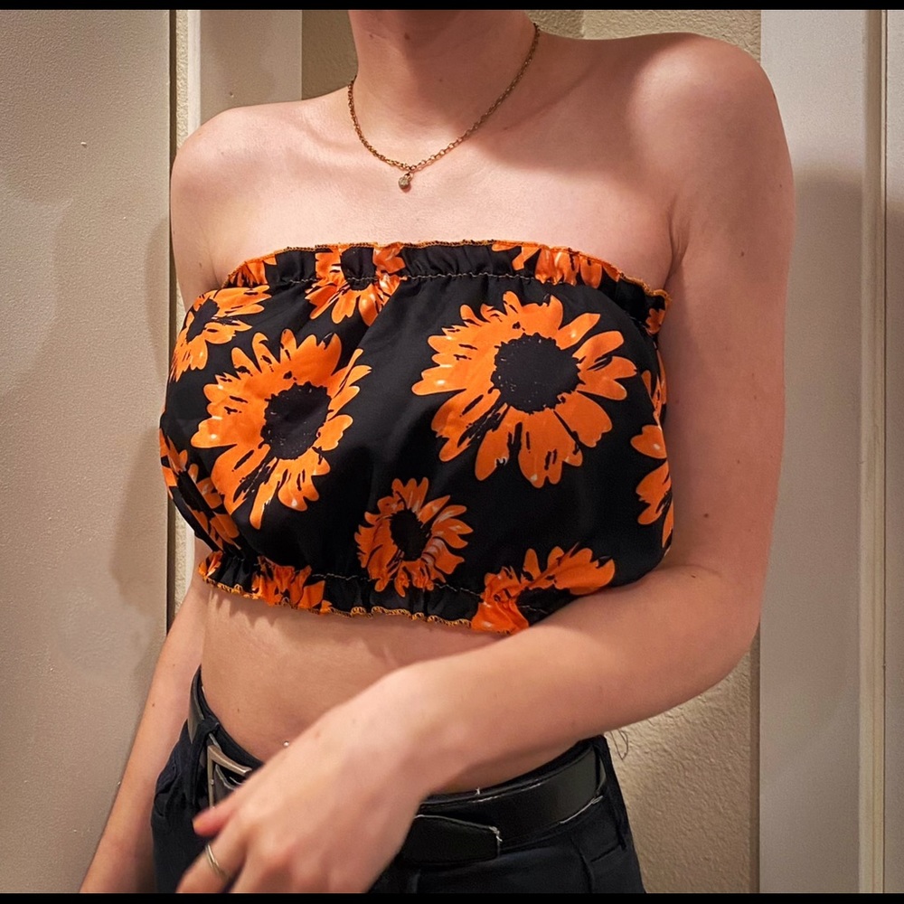 Sunflower tube top